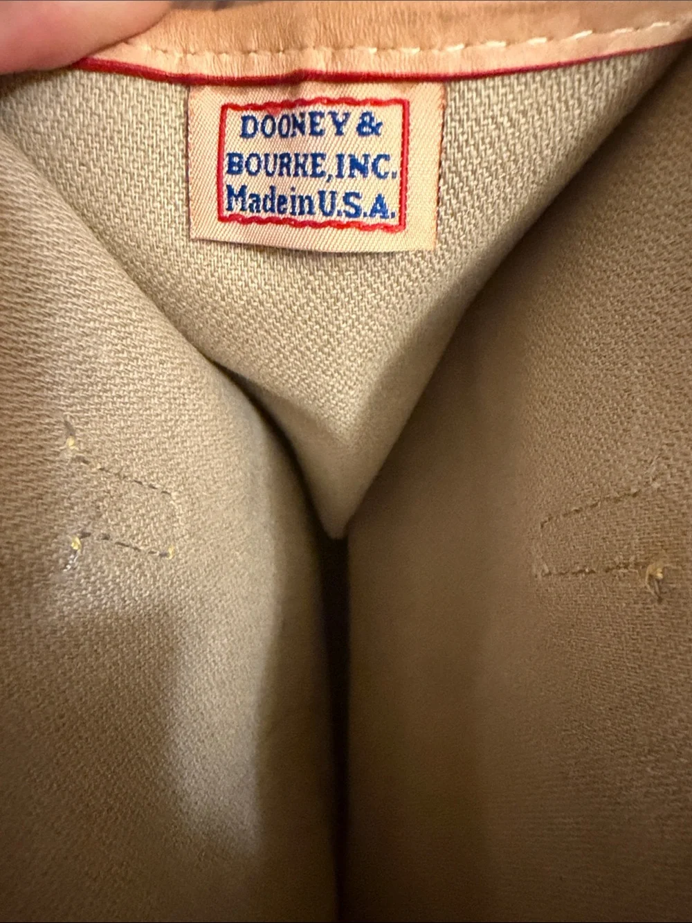 Dooney & Bourke Canvas Tote Bag in Beige and Tan